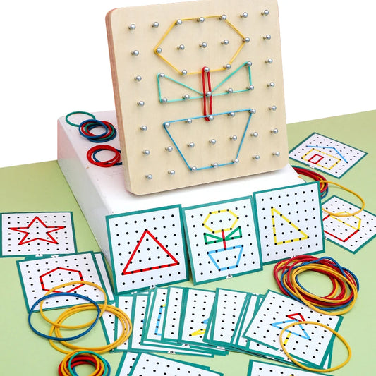 PatternLoops: Montessori Geo Pattern Shape Band Toys - GadWitch Toys