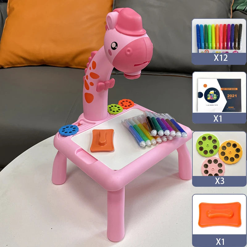 Pink - Easy Drawings Projector | art classes with Light & Music | GadWitch Toys