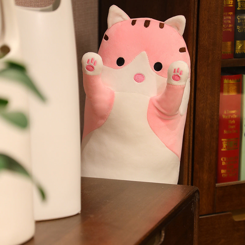Pink Cat - Decoration Cat - Plush Cat  - Biggest Cat and Meow | Long Cat Sleeping Pillow | GadWitch Toy store