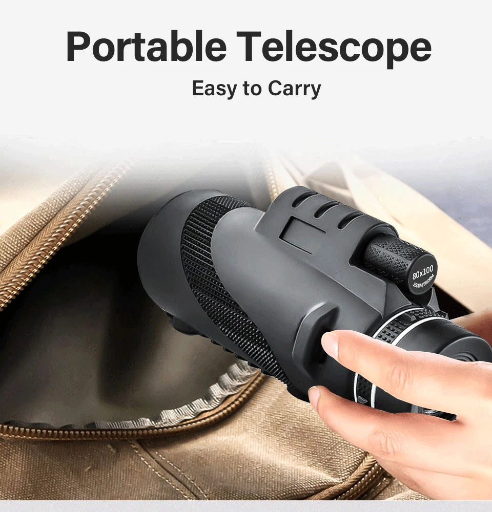 Portable Tele scope - First Telescope | Vision Monocular Optical Tube | 80x100 | GadWitch Toys