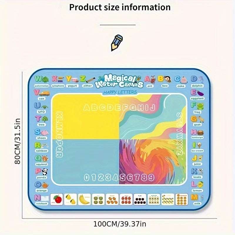 Product Size - Sketch Pad  DoodleSplash Mat: Reusable Drawing Mat Coloring | GadWitch Toys