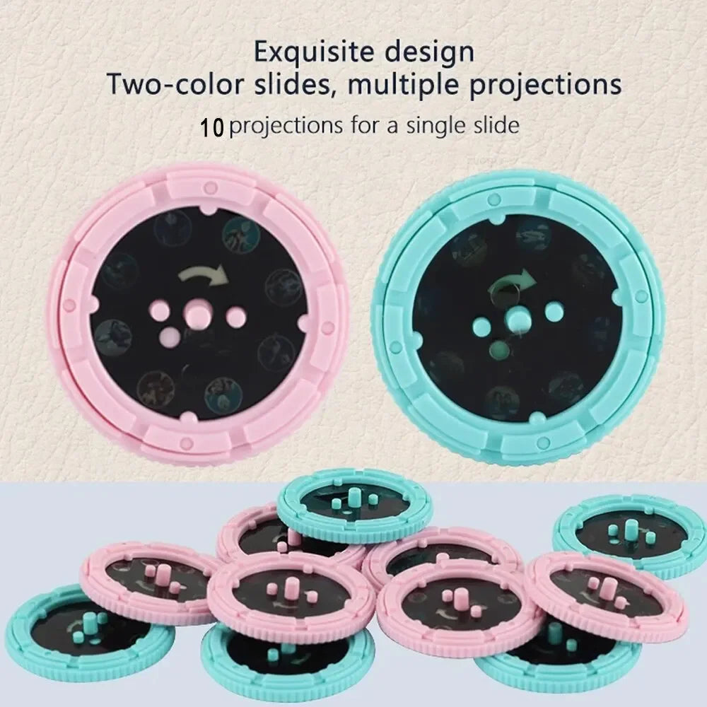 Projection disk detail - Badtime story projection - GadWitch Toys