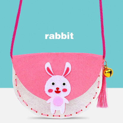 Rabbit Felt Handbag - Kids Felt Tote Bag | Arts & Craft Fun Kits for Toddlers | GadWitch Toys