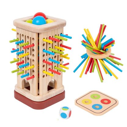 🧩 Colorful Wooden Tower Stacking Game – Play, Learn & Grow with Every Move!
