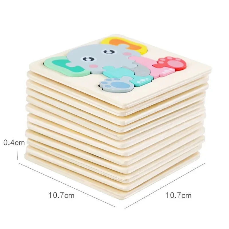 SIZE of Bright Color Puzzle for Toddlers  Montessori Learning - GadWitch Toys