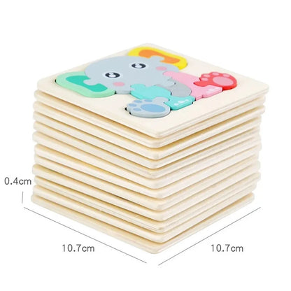 SIZE of Bright Color Puzzle for Toddlers  Montessori Learning - GadWitch Toys