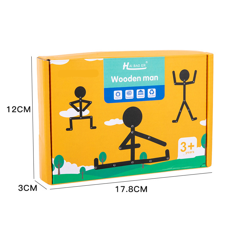 Size - Articulated Wooden - Montessori Wooden Body Puzzle for Toddlers’ Skill Growth | GadWitch Toys