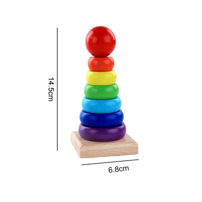 WonderWood: Montessori inspired colorful block Playset