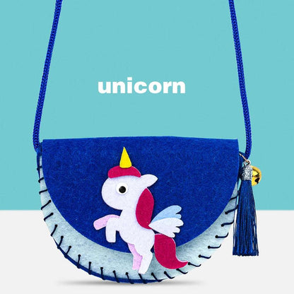 Unicorn Felt Handbag - Kids Felt Tote Bag | Arts & Craft Fun Kits for Toddlers | GadWitch Toys