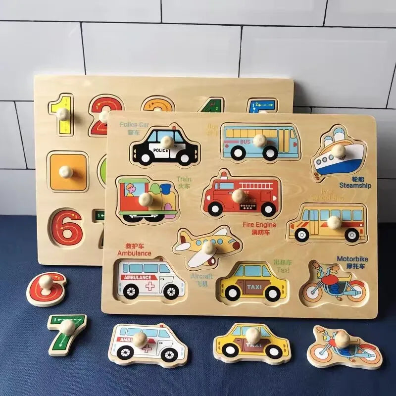 Wood Block Puzzle for Toddlers That Teaches & Delights | GadWitch Toys