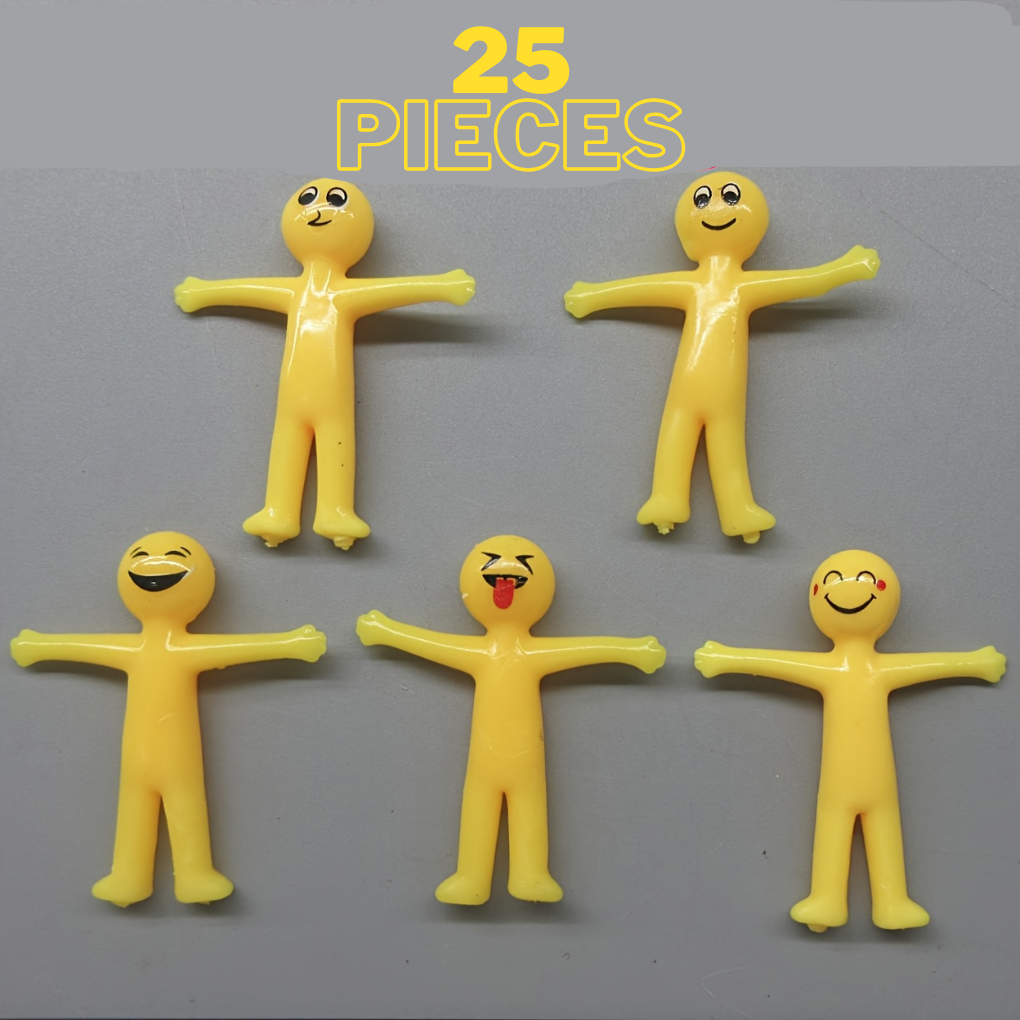 Yellow sticky man - Yellow Stretchy Man Set – Antistress Fun for All Ages | GadWitch Toys