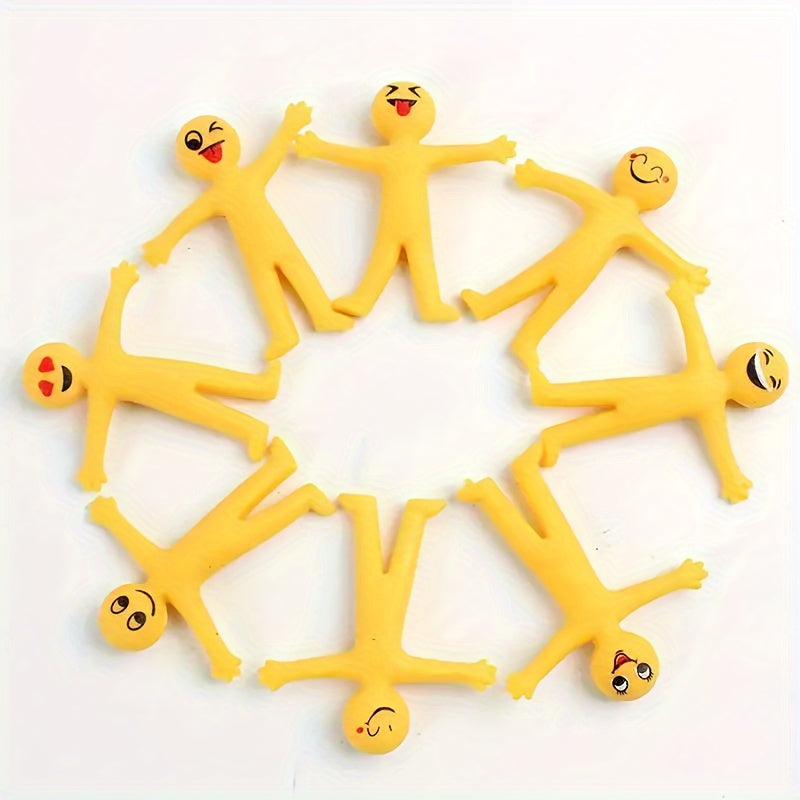 antistress relaxation toys - Yellow Stretchy Man Set – Antistress Fun for All Ages | GadWitch Toys