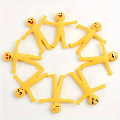 antistress relaxation toys - Yellow Stretchy Man Set – Antistress Fun for All Ages | GadWitch Toys