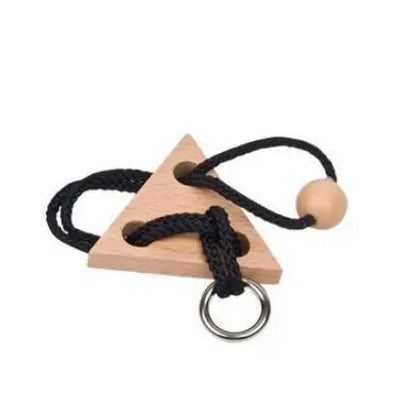 black wood triangle Train Your Brain with Rope Puzzles – Shop Now! | GadWitch Toys