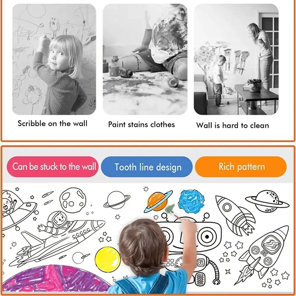 Colouring in Sheets - Mess-Free Childrens Coloring Rolls | Colouring Themes | GadWitch Toys