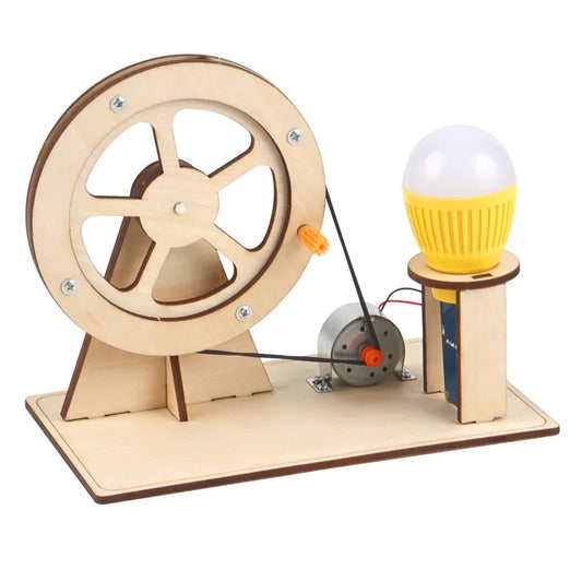 crank yellow - Build & Explore with Simple Electricity Generator Kits | GadWitch Toys
