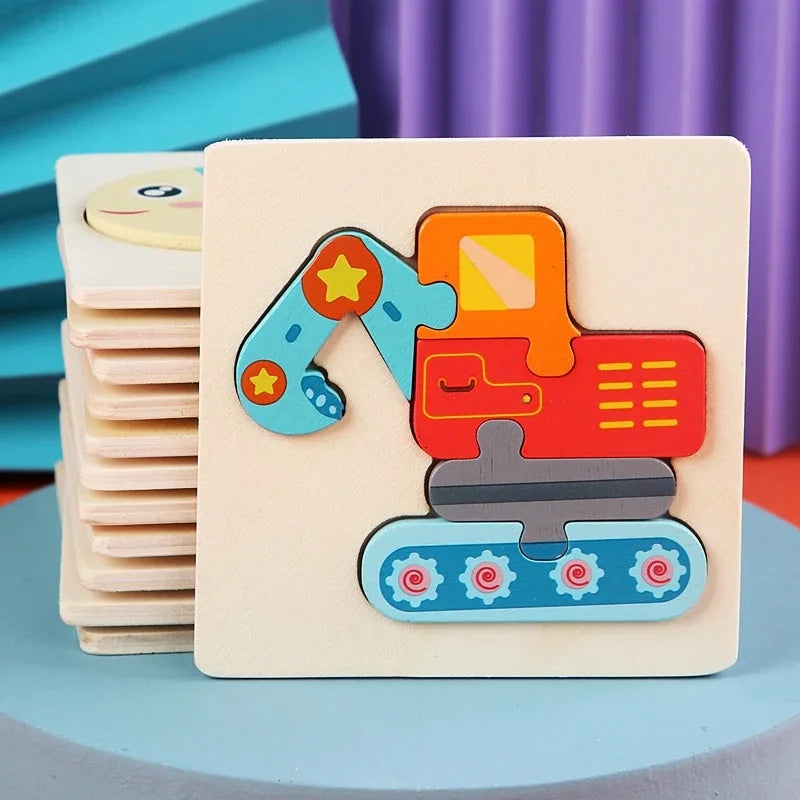 details of wooden jigsaw puzzle -  Bright Color Puzzle for Toddlers  -Montessori Learning - GadWitch Toys