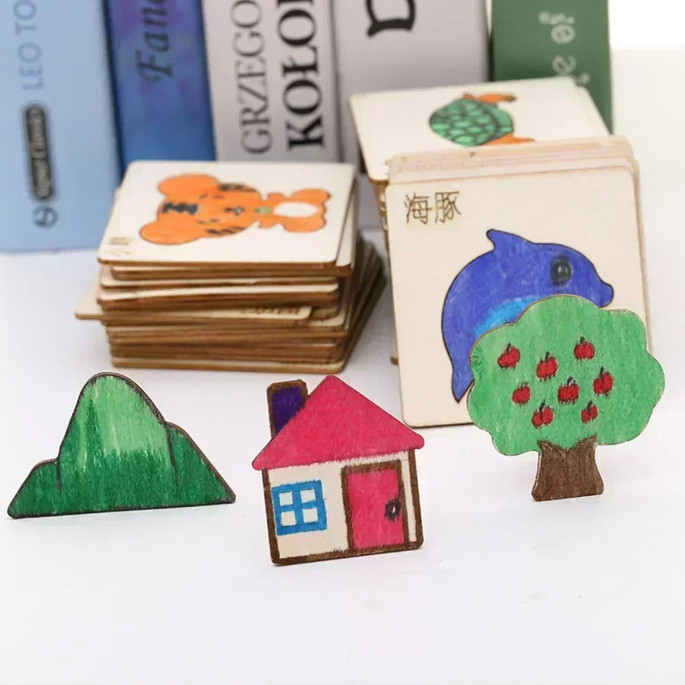 drawing as art - 20-Pieces Drawing Wooden Kit: Creative and Fun | GadWitch Toys