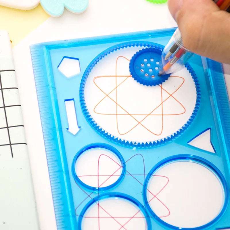 drawing ruler - Spirograph Drawing Set–Learn Geometry with Creativity | GadWitch Toys