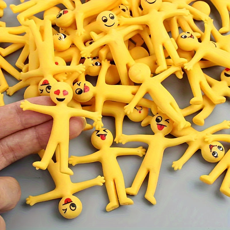 emoji toys - Yellow Stretchy Man Set – Antistress Fun for All Ages | GadWitch Toys