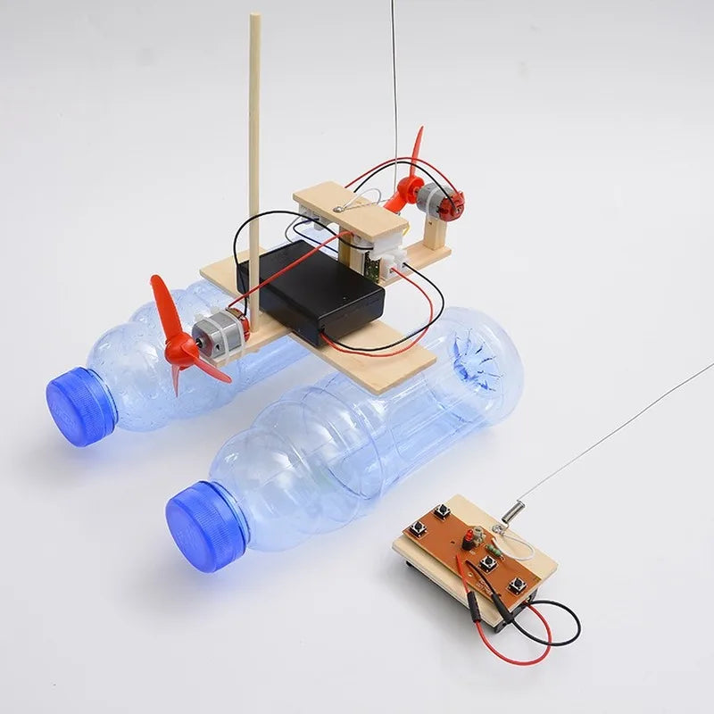 engineering toy making building a boat - DIY Remote Control boat - GadWitch Toys