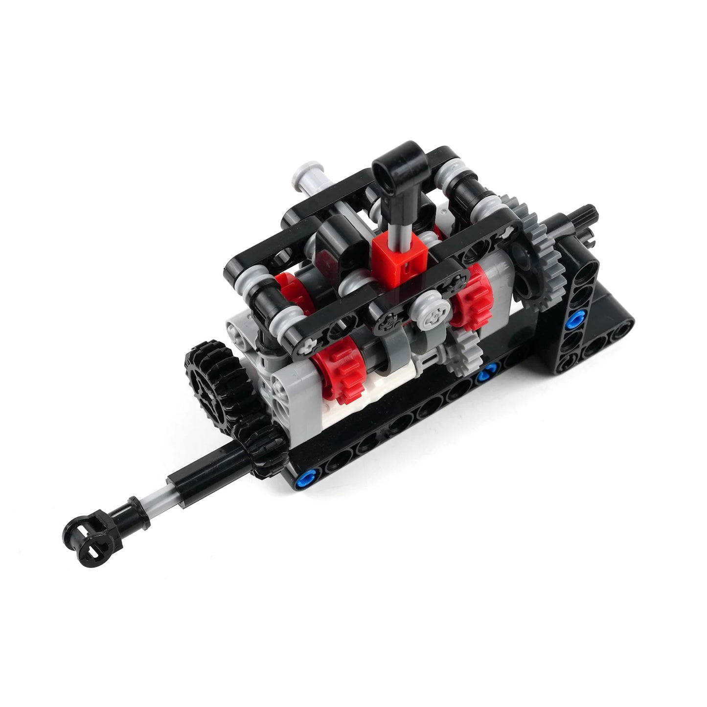 Manual gear shifting mechanism on mechanical engineering model