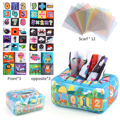 numbers Sensory Montessori Magic Tissue Box | infants learning | GadWitch Toys