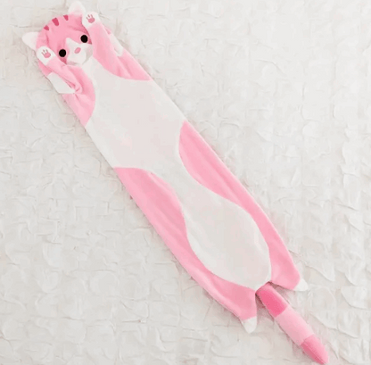 pink plush cat - only skin  - Biggest Cat and Meow | Long Cat Sleeping Pillow | GadWitch Toy store