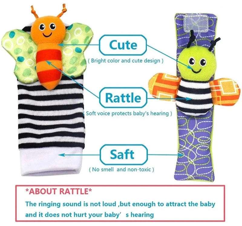 Rattle Bug - Discover Foot Finders: Sensory Rattle Socks for Babies! | GadWitch Toys