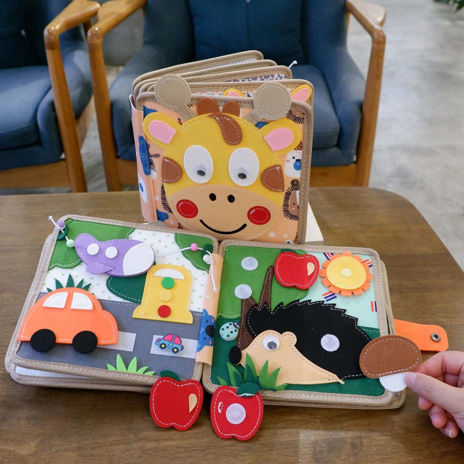 Reading to newborns - Touch Books for Babies | Safe, Non-Toxic Cloth Books | GadWitch Toys