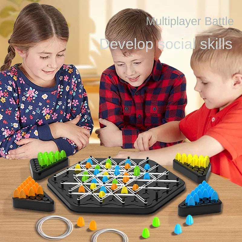 Rubber Band Game - Triangle Chess Game - Fun strategic game for Families | GadWitch Toys