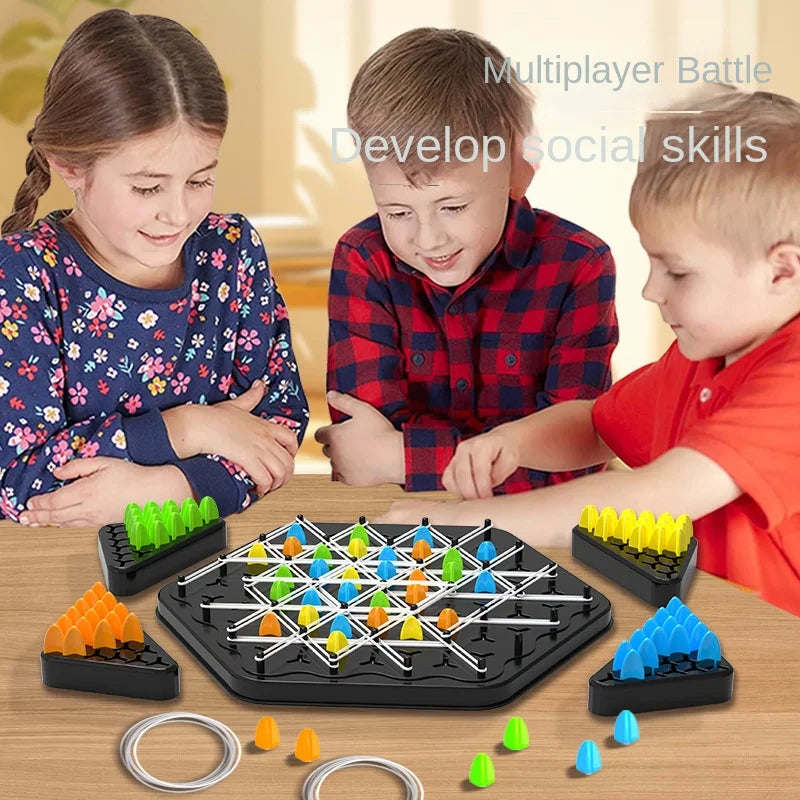 Rubber Band Game - Triangle Chess Game - Fun strategic game for Families | GadWitch Toys