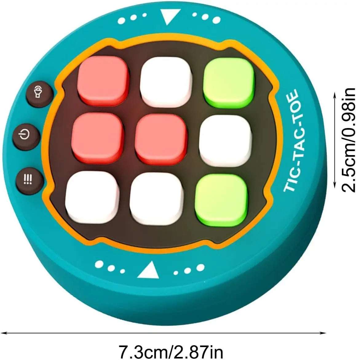 size of Portable Electronic Tic Tac Toe Game | Fun for All Ages | GadWitch Toys