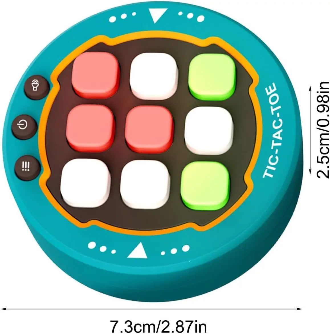 size of Portable Electronic Tic Tac Toe Game | Fun for All Ages | GadWitch Toys