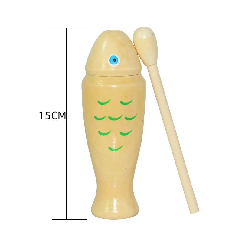 wood croak fish - Montessori Wooden Music Set – Eco-Friendly Fun for Kids | GadWitch Toys