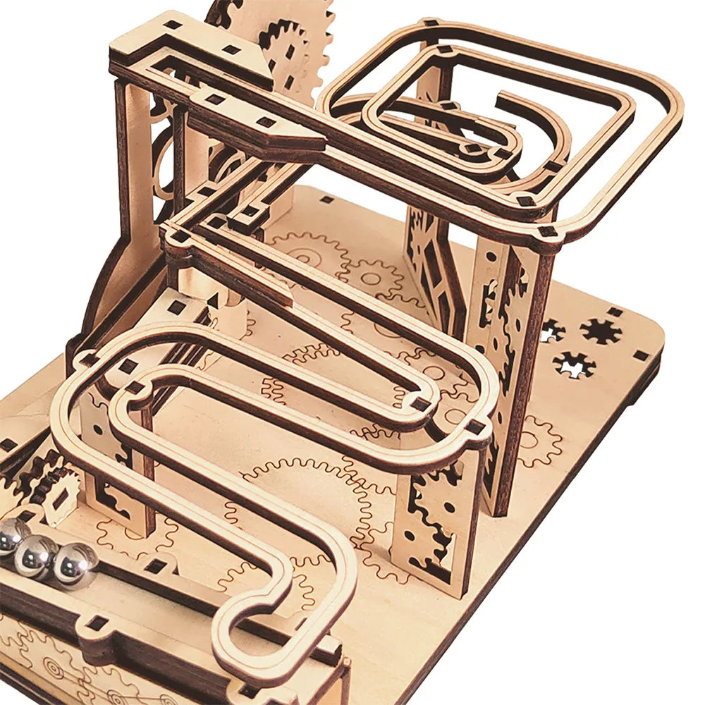 wooden marble - Marble Raceway 3D Puzzle – Fun DIY Wooden Maze Kit | GadWitch Toys